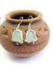 Sterling silver and Aberdour Sea glass earrings