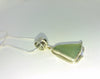 Silver and sea glass necklace