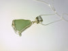Silver pendant with Scottish sea glass 