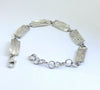 Sterling silver melt textured bracelet