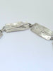 Sterling silver melt textured bracelet