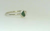 Teal tiny Pittenweem sea glass stacking ring