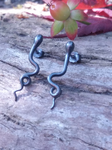 Long Twist Tendril Studs
