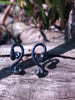 Handmade Silver Curl earrings