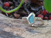 sterling silver and seaglass ring