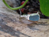 handmade silver and seaglass ring