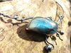 Silver Labradorite and Pearl necklace