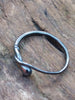 tiny tendril sterling silver ring