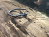 tiny Tendril sterling silver ring
