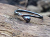 Handmade sterling silver tiny tendrils ring