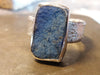 Rockface Sterling Silver and Raw Lapis Ring