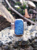 Rockface Sterling Silver and Raw Lapis Ring
