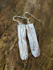 Sterling silver melt drop earrings