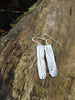 Sterling silver melt drop earrings