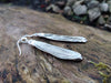 Sterling Silver Long Melt Drop Earrings