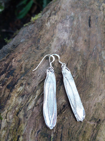 Long Slim Melt Drop Earrings