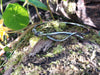 Antiqued sterling silver handmade Tendril Bangle