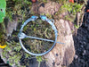 sterling silver Tendrils and  Teardrops Cloak or Plaid Pin