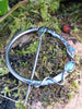 Sterling silver Tendrils and Teardrops Cloak or Plaid Pin