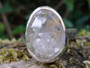 Sterling silver and rutilated quartz ring