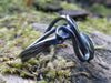 silver and labradorite tendril bud ring 