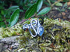 silver and labradorite tendril bud ring 