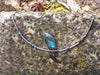 Labradorite tendril leaf necklace