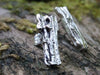 Sterling Silver textured stud earrings