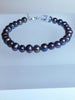 Black freshwater pearl bracelet