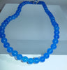 6m blue onyx bead necklace