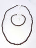 Garnet beads necklace bracelet 