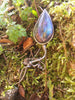 Labradorite brooch