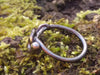 silver tangled tendril ring