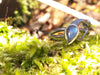 tendril bud ring silver
