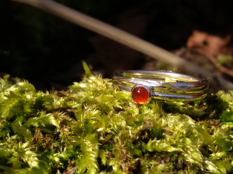 Carnelian Halo and Wound Stacking Set