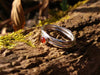 Sterling silver and carnelian stacking set