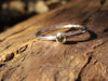 Green peridot stacking ring