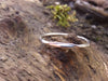 wound silver stacking ring