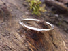 tiny wound silver ring