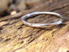 Tiny wound silver ring
