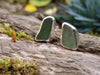 scottish seaglass stud earrings