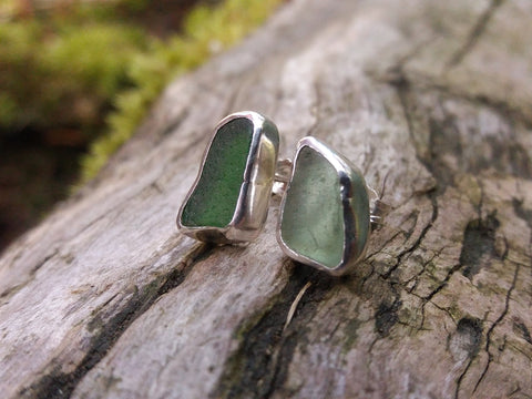 Pittenween Sea glass Stud Earrings