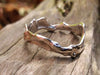 Molten sterling silver handmade ring