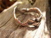 Molten sterling silver handmade ring