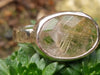 Rose cut rutilated quartz and silver ring