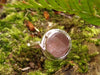 uncut rose quartz and silver ring
