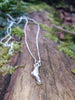Molten Silver Drip Pendant Tiny