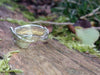 Molten Silver overlap ring