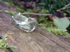 Molten Silver overlap ring