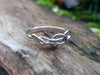 Tendril Top ring Silver